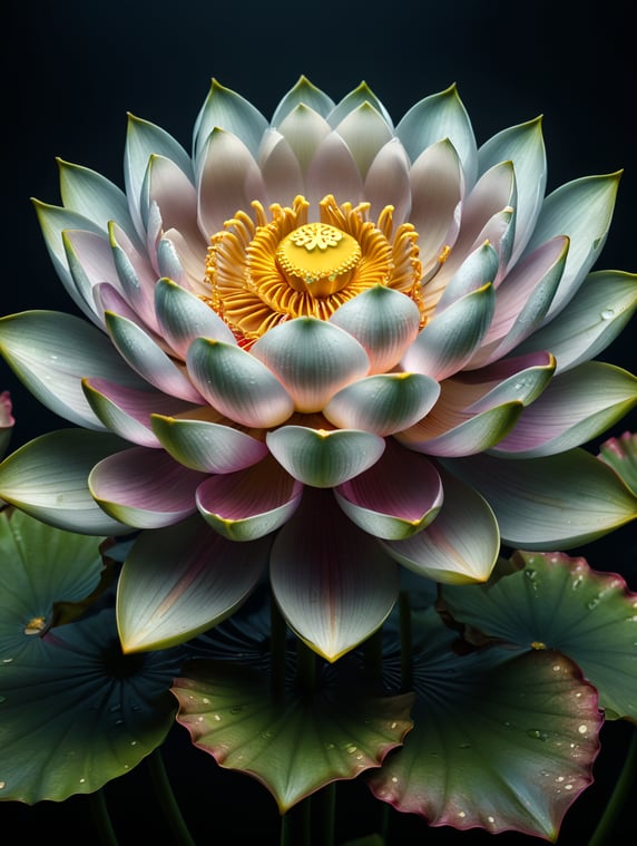 abstract lotus flower