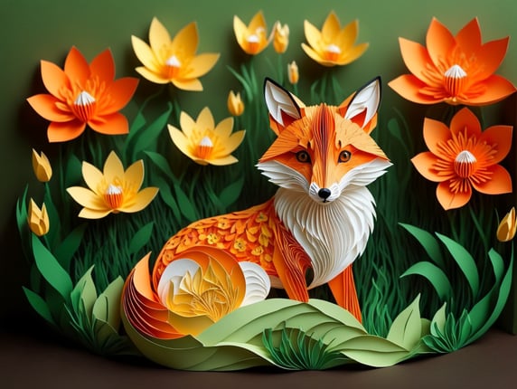 fox in spring