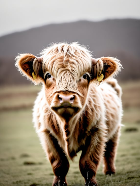 Baby highland cow