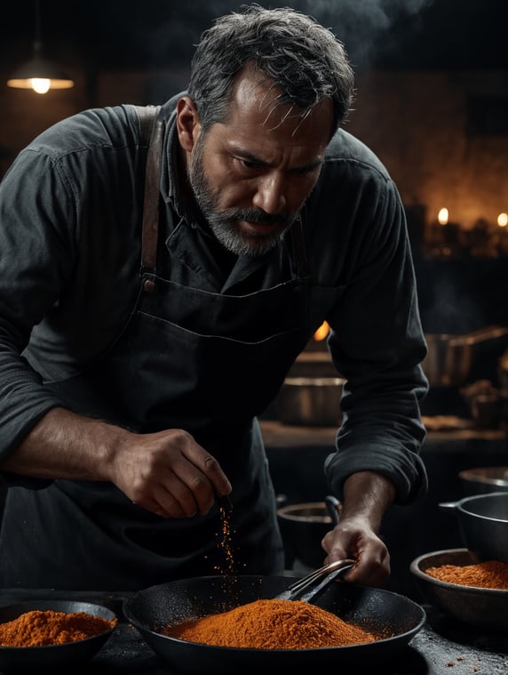 applying seasoning to uncooked meants