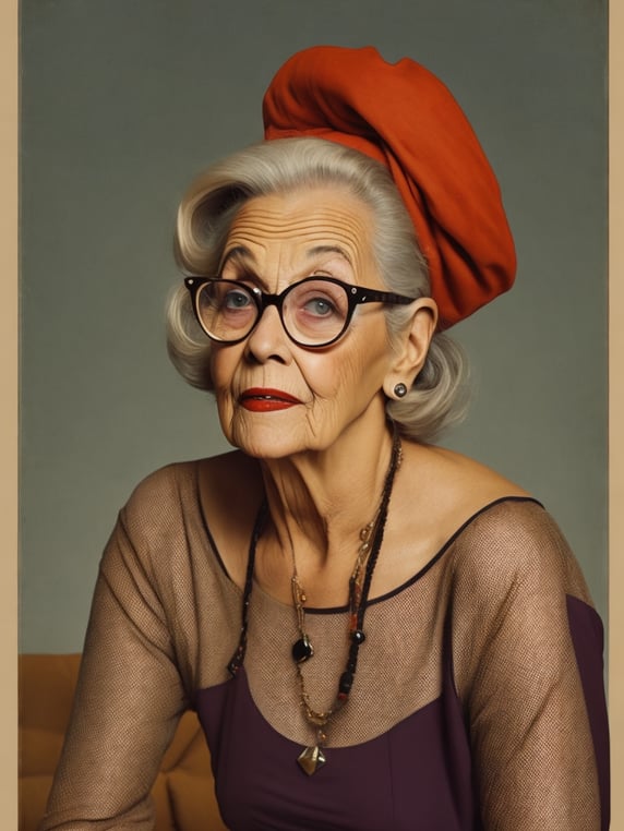 Old women, style of Earle Bergey