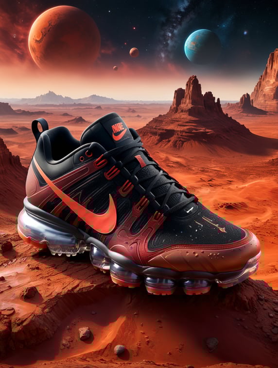 Nike Vapor Max on Planet Mars