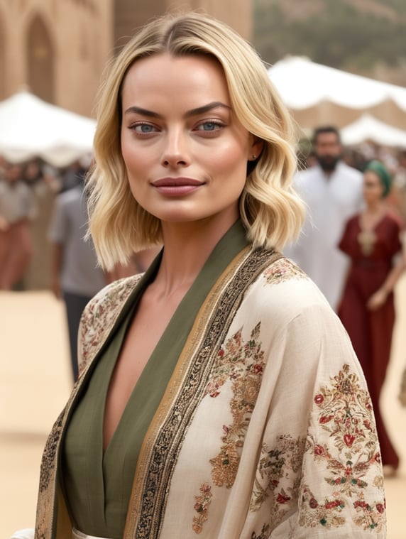 Margot Robbie wears Iranian clothe