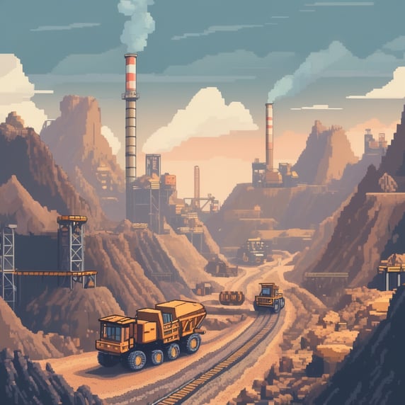 large mine cartoon 8bit