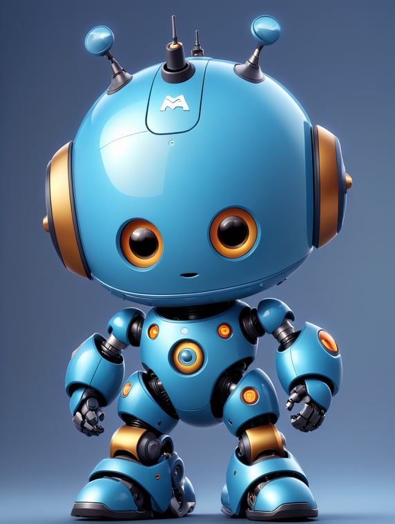 I want an image of a bot for an artificial intelligence chatbot application. I am a user interface designer