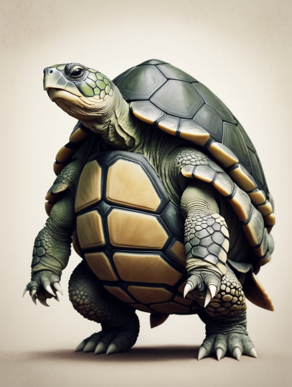 Turtle in Naruto style