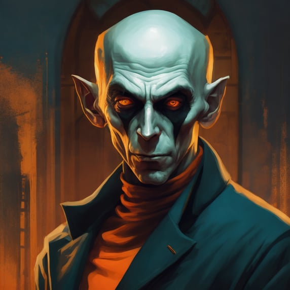 Nosferatu in pop art style