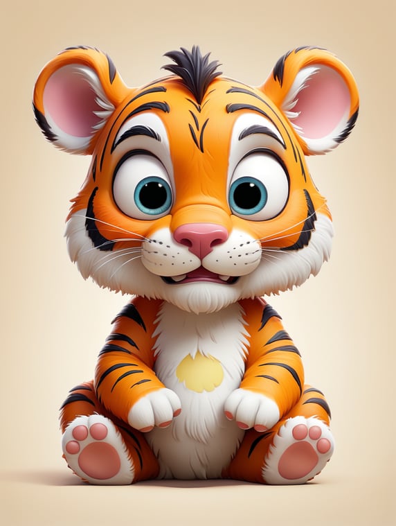 baby cartoon tiger