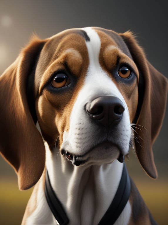 beagle taking a test