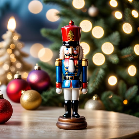 nutcracker small glass glass figure, Christmas toy for the Christmas tree