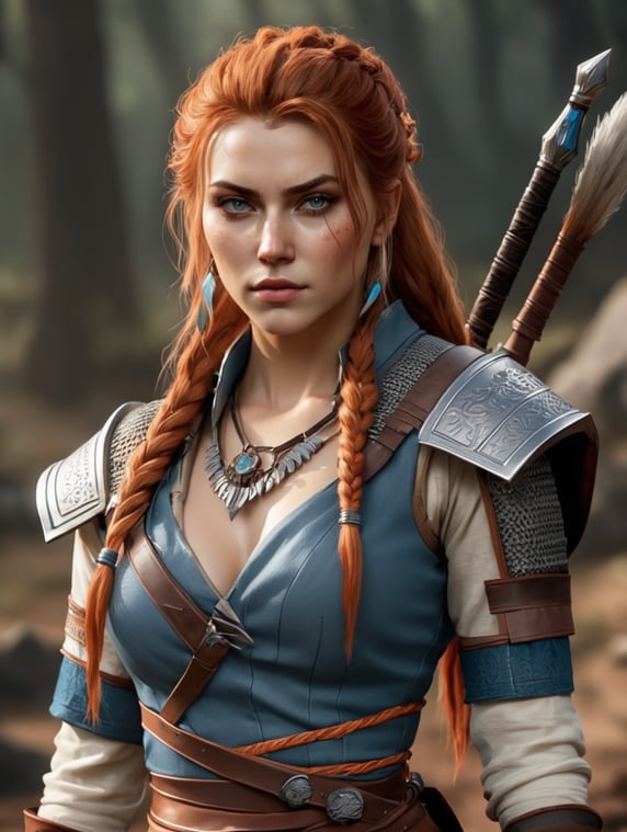 Sexy Aloy from the witcher outfit