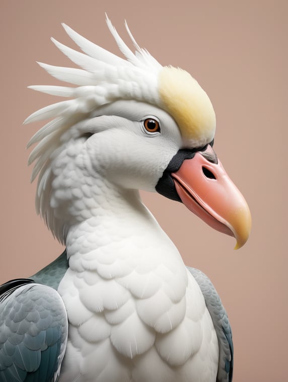Duck with cockatoo head