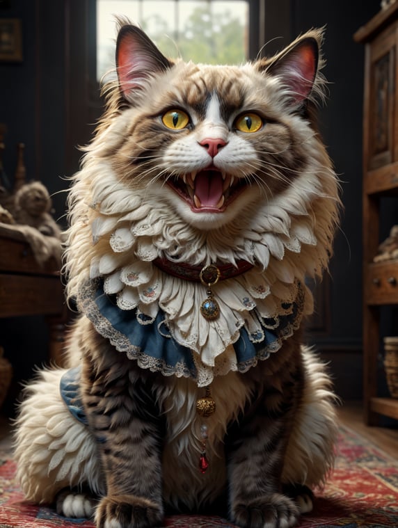 happy rag doll cat