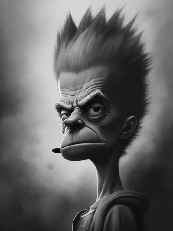 Bart Simpson illustrated by Stephen Gammell