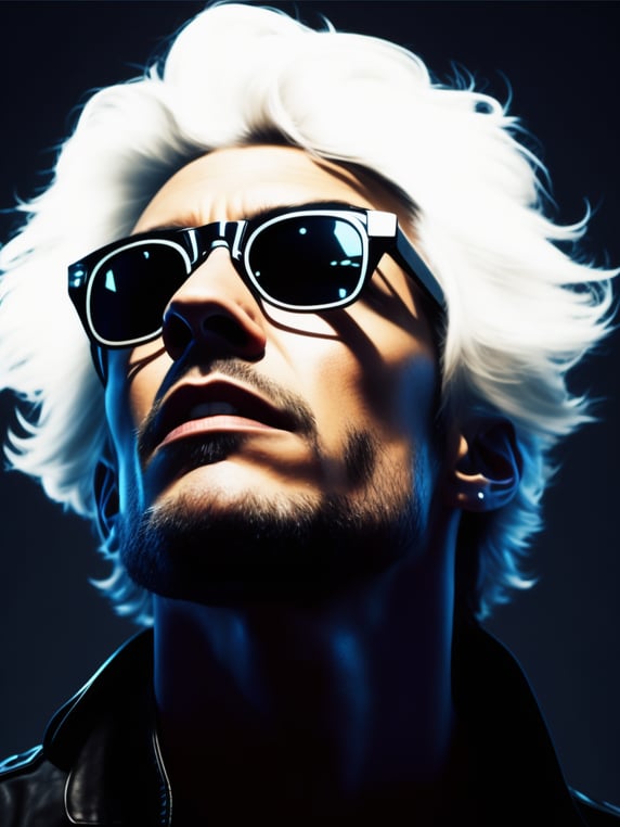 epic detailed photo of a man wearing sunglasses