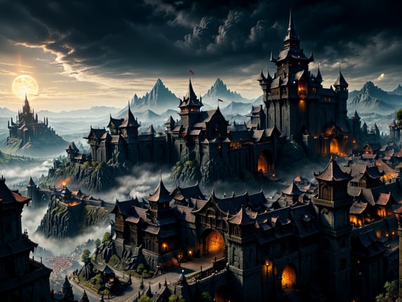 Baldur's gate city from the game