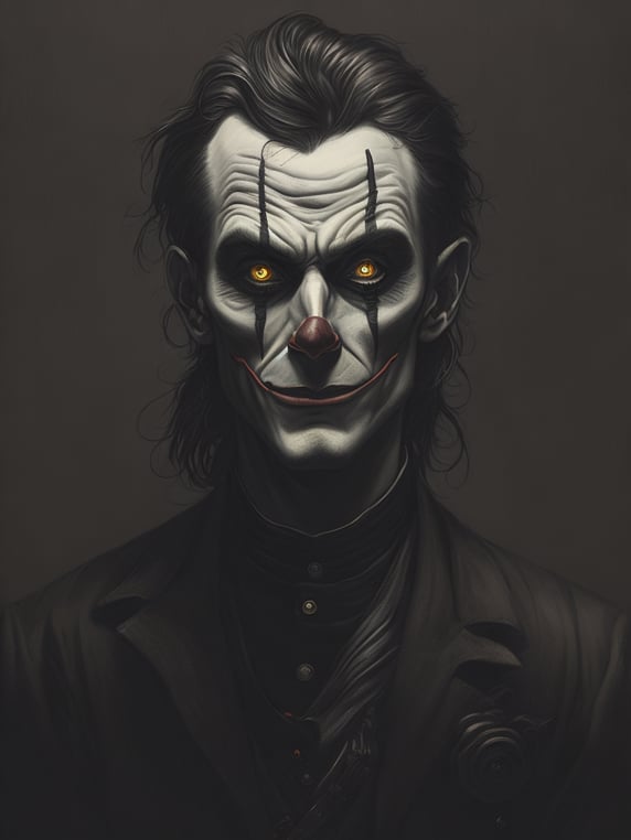by Edward Munch, by John Kenn Mortensen, horror clown