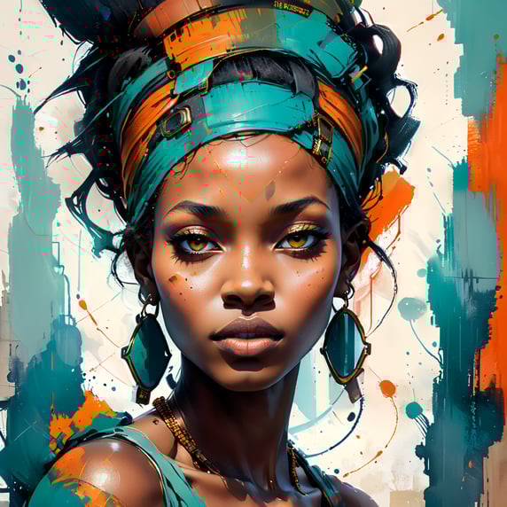 african woman illustration