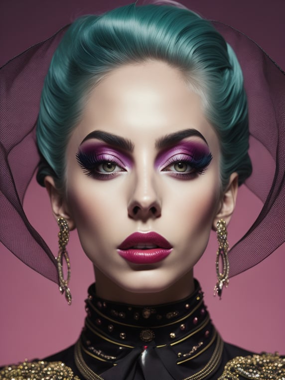 Portrait of lady Gaga, Photography, style of Miles Aldridge