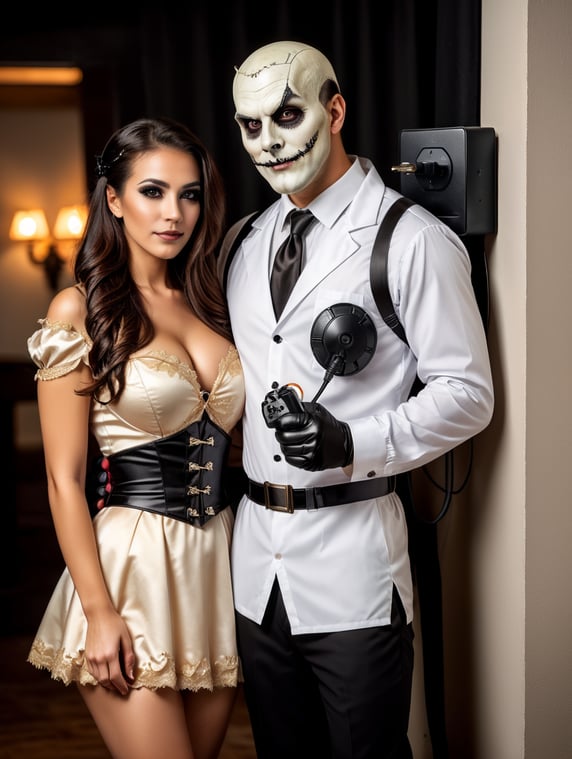 Spooktacular Creations Couple Plug and Socket Halloween Costume for Adults Halloween Dress, idea Halloween, scary, trend