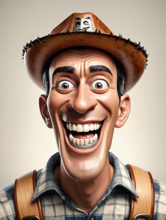Woody with grills on his teeth