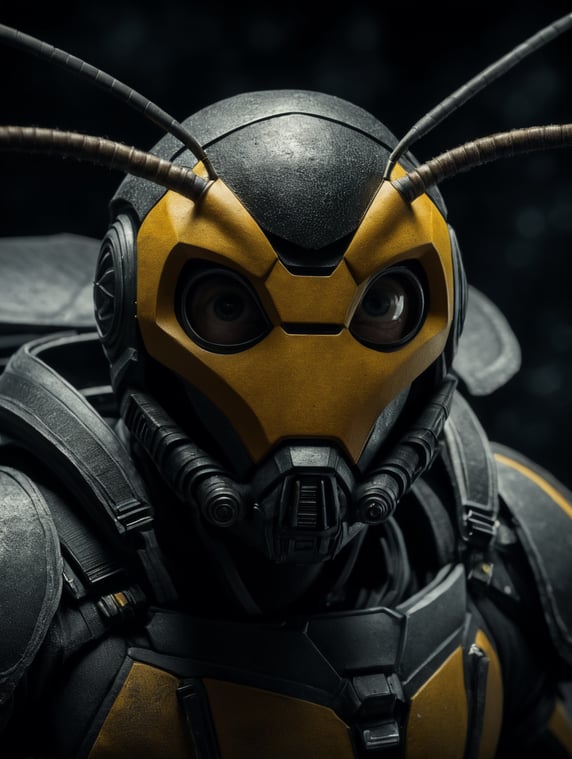 paper honney bee looking ahead