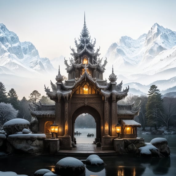 Winter. Ice. Snow