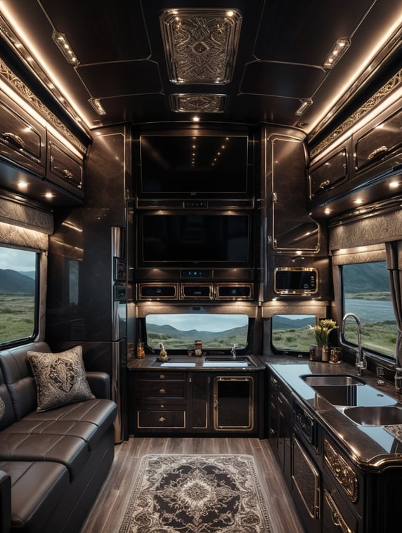 big expensive motorhome