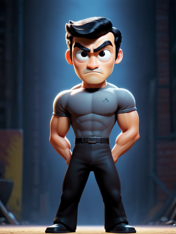Bruce Lee standing looking at camera