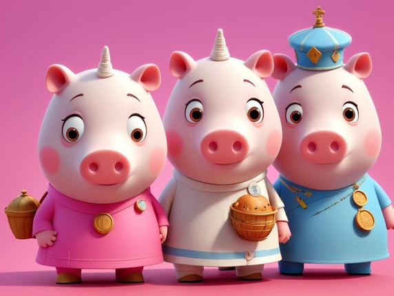 mummy pig from the cartoon peppa pig; mummy pig du dessin animé peppa pig