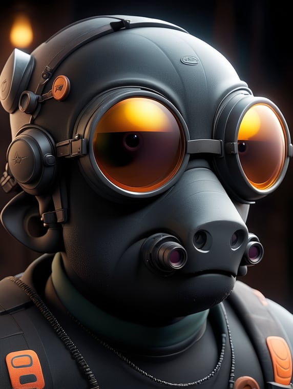 house fly with welding goggles