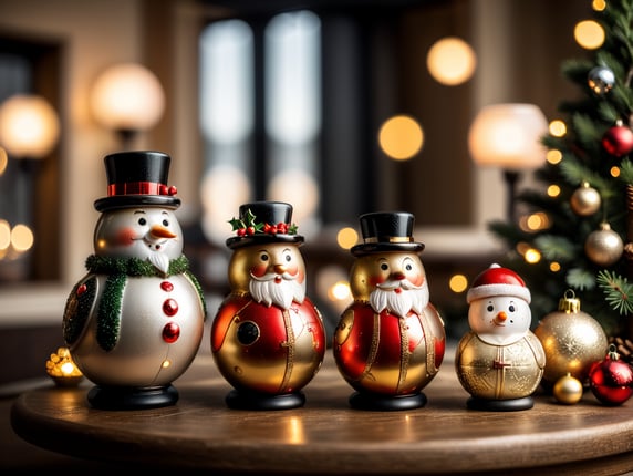 Christmas characters and icons set
