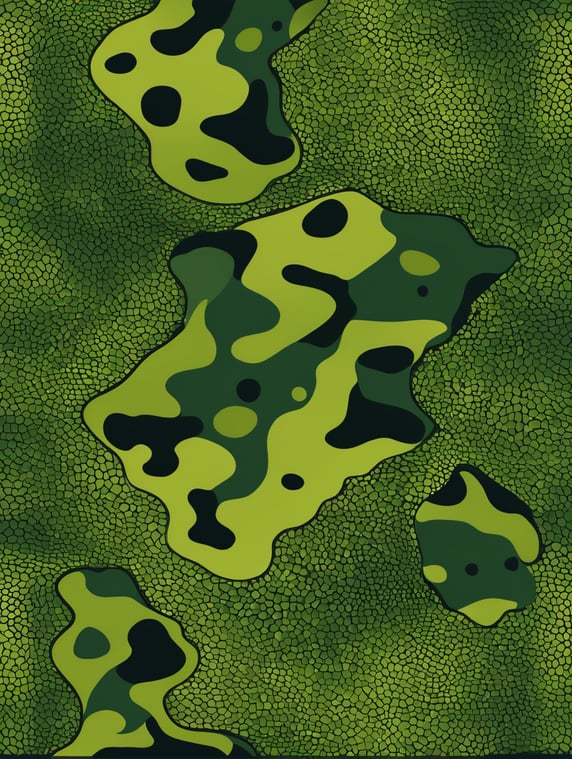 frog skin camouflage pattern, vector art, modern