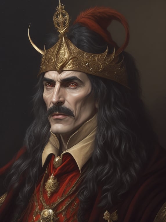 portrait of Vlad Dracula, oil canvas