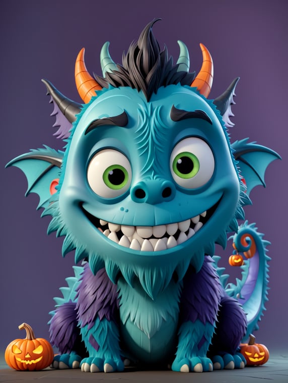 Scary Monster Halloween style