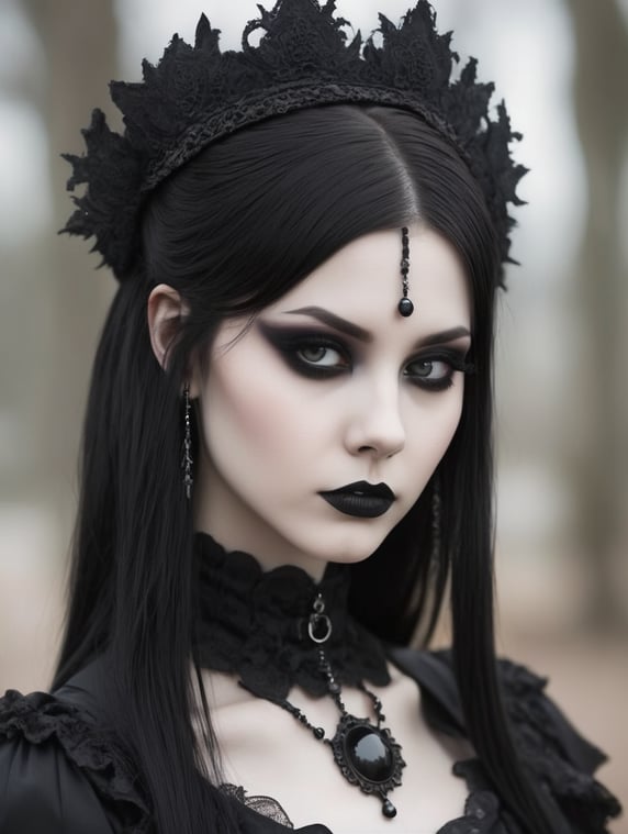Beautiful goth girl