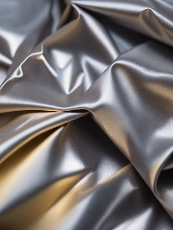 Texture of crumpled holographic foil, pattern, background, top view, metallized effect, metallic, multi-colored reflections, holographic effect
