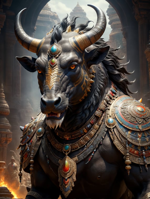 Nandi as a man
