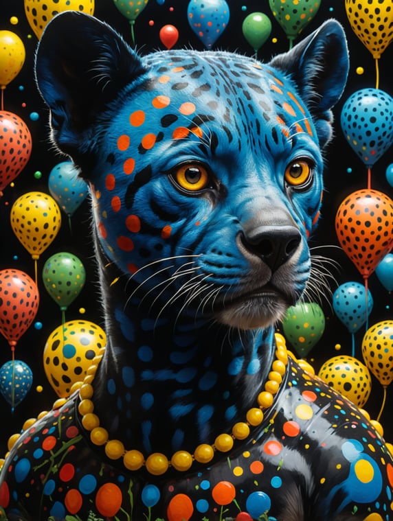 Madascar festival animal by Bob Coonts by Faiza Maghni art by Yayoi Kusama art by National Geographic art