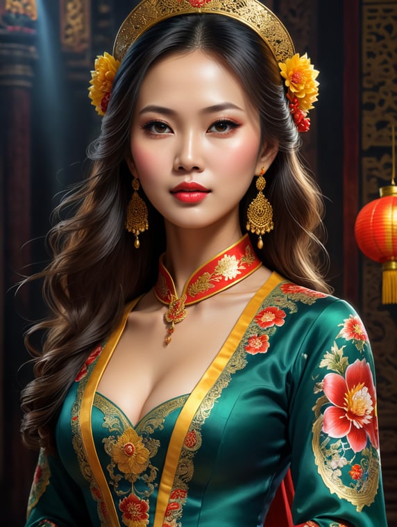 Vietnamese girls wear ao dai; cô gái việt nam mặc ao dai