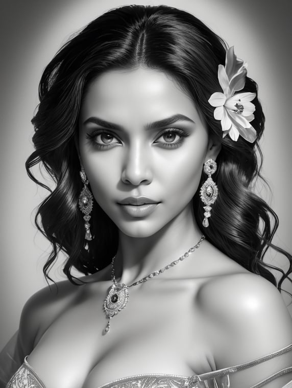 deepika padukone full body length standing pose of a photorealistic dark skinned beautiful, proportionate, intense coloration, black colored hair, upper-class fashion, full body, cover, wearing white sheer chemise, hyperdetailed, luminism, octane render, in a bedroom, complex, 8k resolution, WLOP, Alphonse Mucha, little fusion pojatti , details bioluminescence : hypereallistic cover photo awesome full color, klimt, cinematic, mix of bold dark lines and loose lines, bold lines, r , real life human, bold colors on dresses, big booty, hyper-realistic picture, black skirt, extremely symmetrical!!, strong features, wide-angle, peruvian, blimps, bixbite, guardrail, eye candy