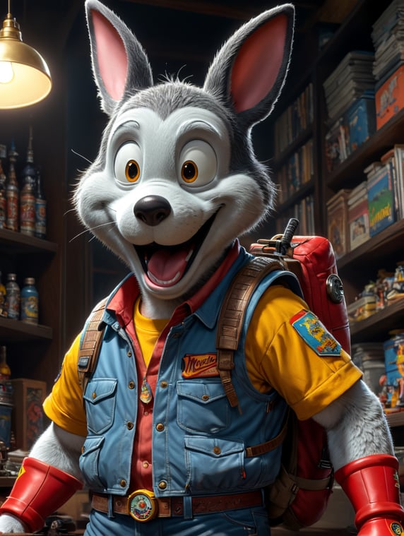 Marty McFly as A cartoon character, such as Mickey Mouse, Bugs Bunny, or Homer Simpson.