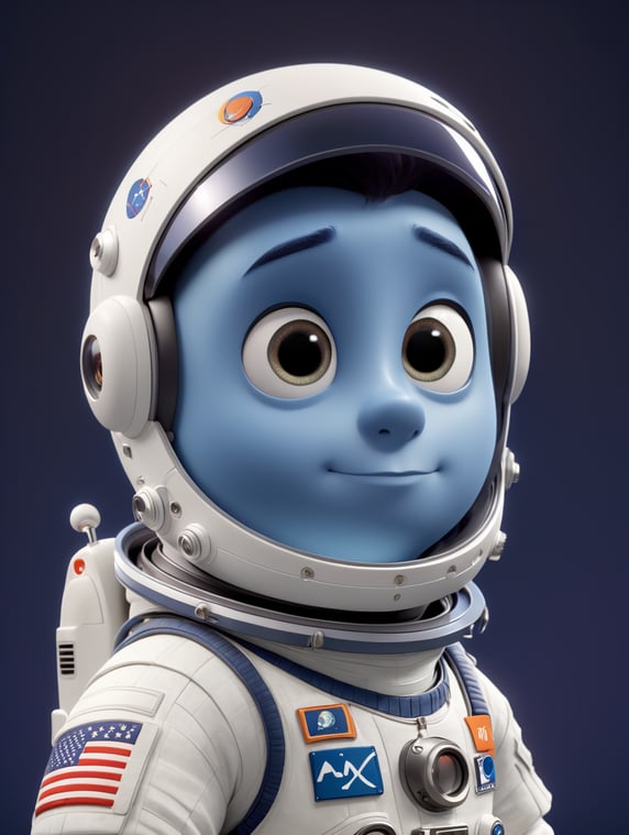 astronaut portrait; astronaut portrait