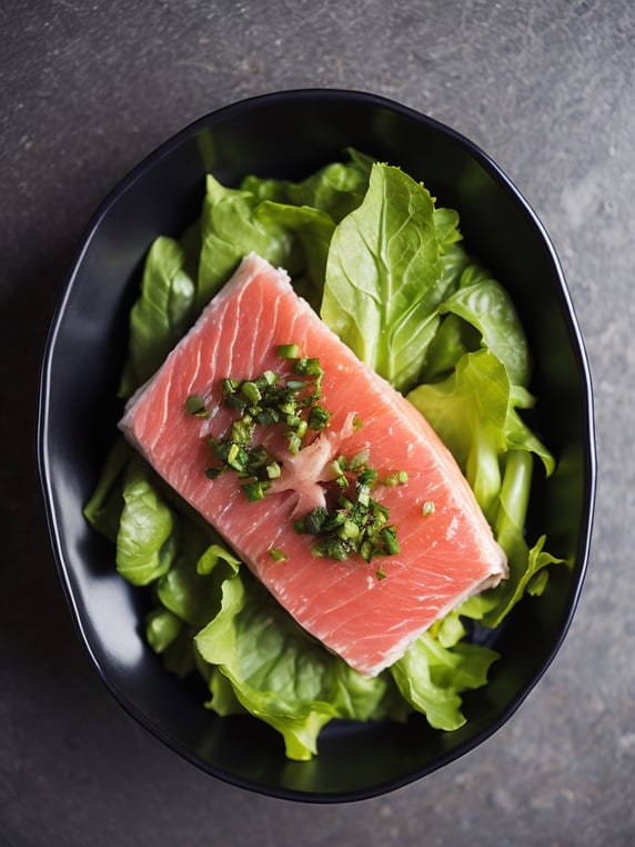 tuna fish salad with lettuce, tomato and more