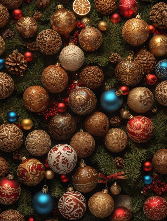 christmas wallnut pattern