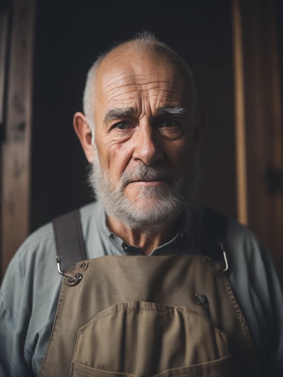 swarm beekeeper old scary man dungarees spooky creature nightmare dark sting on face creepy disgust