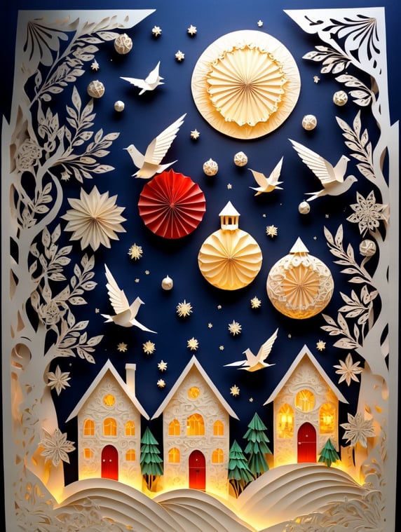 Manila city chirstmas, children carolin, parol in houses