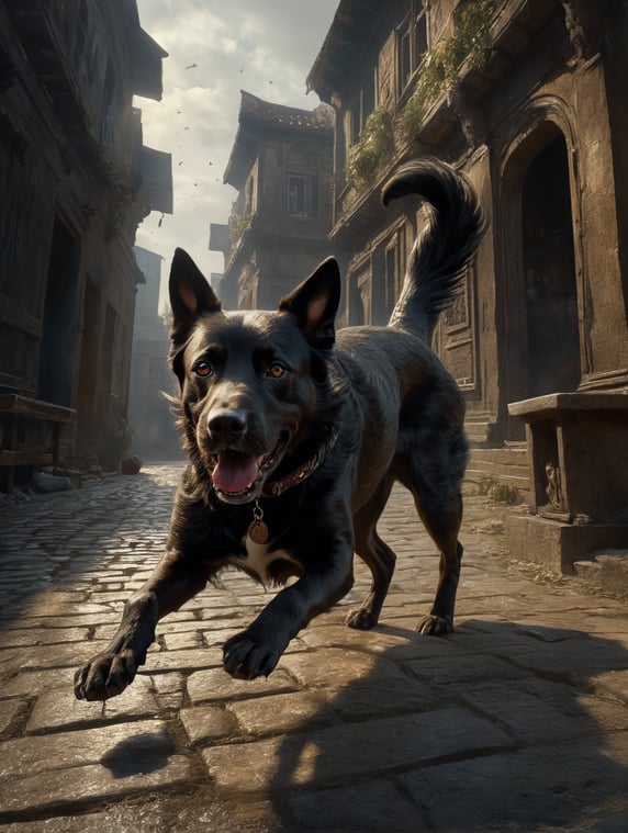 dog chasing its tail