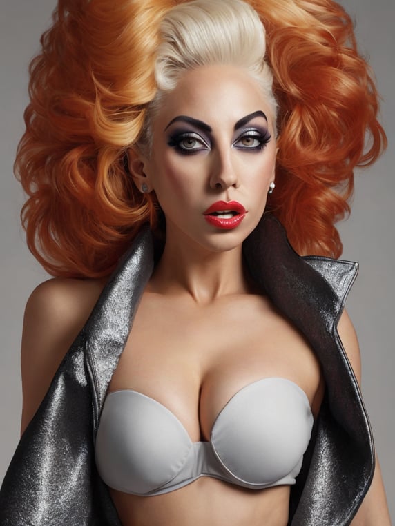 lady gaga gigger style ultra realistic photo
