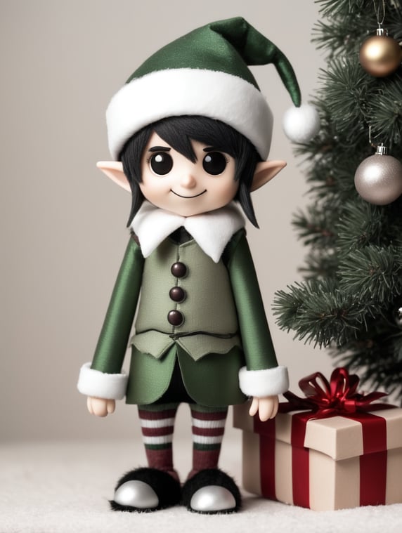 emo christmas elf